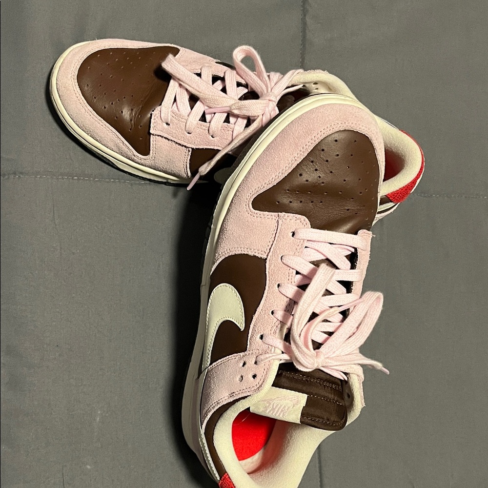 Nike Red, Pink, and Brown Sneakers
